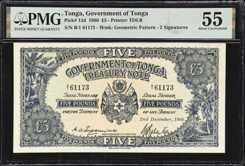 MIXED LOTS. Lot of (2). New Caledonia & Tonga. Banque de l'Indochine & Governmen...