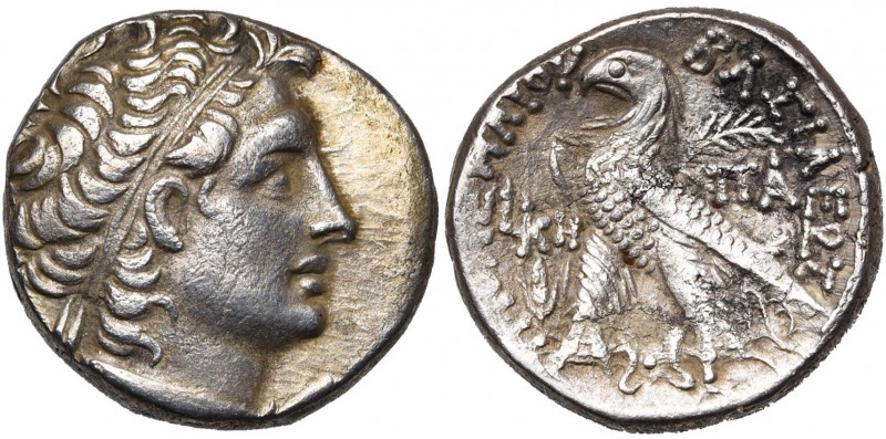 ROYAUME LAGIDE, Ptolémée XII Neos Dionysos (80-51), AR tétradrachme, 54-53 av. J...