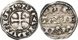 FRANCE, POITOU, Comté, Richard Coeur de Lion (1189-1199), AR denier. D/ + RICARDVS REX Croix pattée. R/ PIC/TAVIE/NSIS. B. 424; P.A. 2505; Elias 8; D....