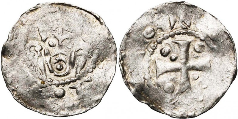 NEDERLAND, ZALTBOMMEL (?), AR denarius, ca. 1030-1050. Imitatie van het Tielse t...