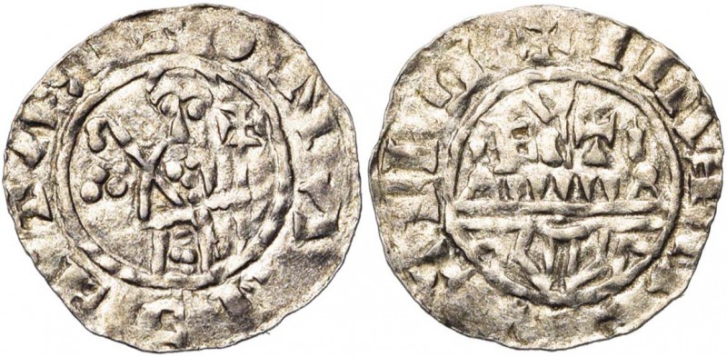 NEDERLAND, HOLLAND, Graafschap, Floris I (1049-1061), AR denarius, Leiden. Imita...
