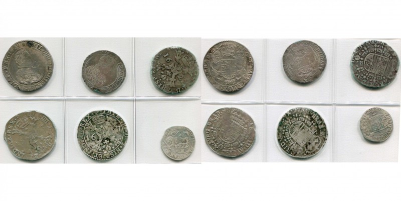 BRABANT, Duché, Philippe IV (1621-1665), lot de 6 p. frappées à Anvers: ducaton,...