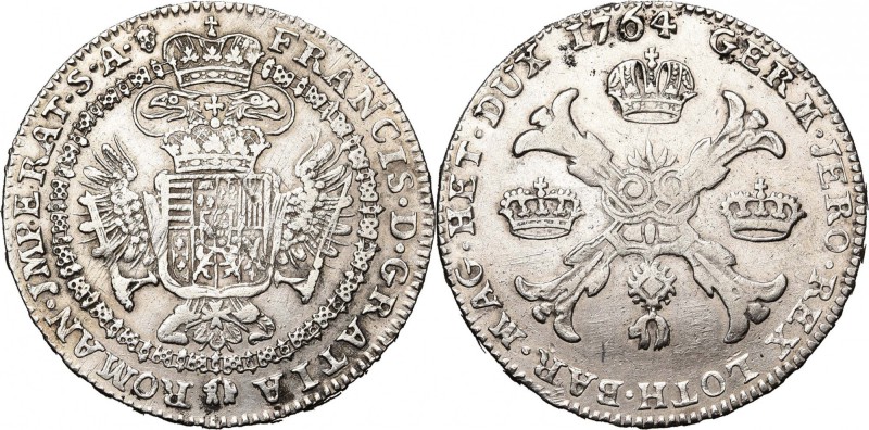 BRABANT, Duché, François Ier (1745-1765), AR couronne, 1764, Bruxelles. D/ Ecu c...