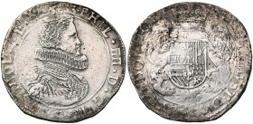 TOURNAI, Seigneurie, Philippe IV (1621-1665), AR ducaton, 1633. Premier type. D/ B. à d., une grande fraise au col. R/ Ecu couronné, tenu par deux lio...