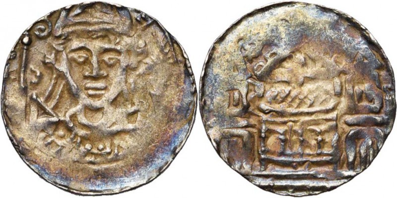 LIEGE, Principauté, Rodolphe de Zaeringen (1167-1191), AR denier, Maastricht. D/...