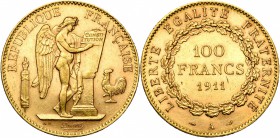 FRANCE, Troisième République (1871-1940), AV 100 francs, 1911A, Paris. Gad. 1137a; Fr. 590.
Très Beau à Superbe