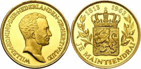 NEDERLAND, Koninkrijk, AV medaille, 1963. 150 jaar van onafhankelijkheid. 50,00g.
Gepolijste Stempel