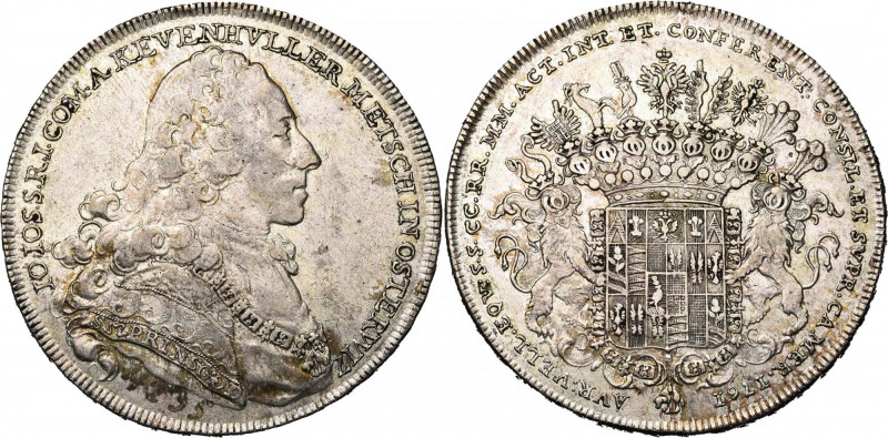 SAINT EMPIRE, KHEVENHÜLLER-METSCH, Johann Joseph (1742-1776), AR Taler, 1761, Vi...