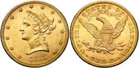ETATS-UNIS, AV 10 dollars, 1885. Fr. 158.
presque Superbe