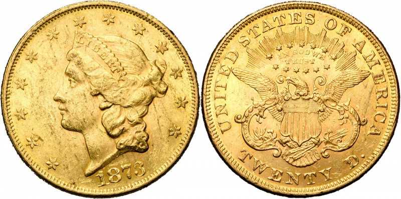 ETATS-UNIS, AV 20 dollars, 1873. Fr. 174. Griffes au droit.
Très Beau