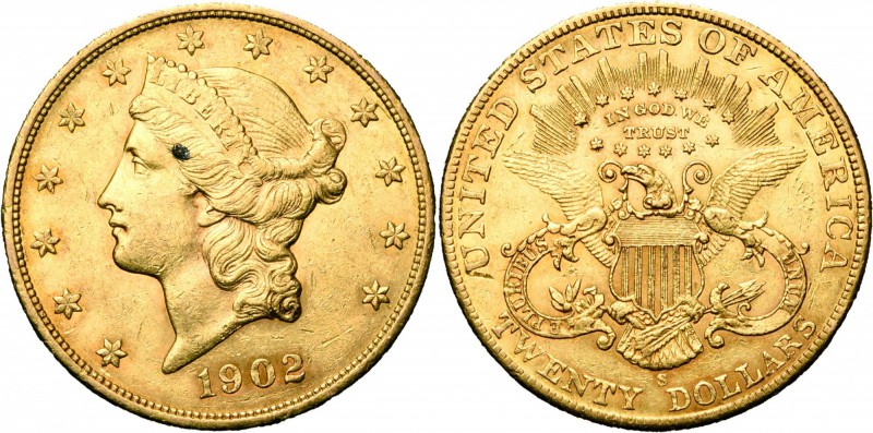 ETATS-UNIS, AV 20 dollars, 1902S. Fr. 178. Tache.
Très Beau à Superbe