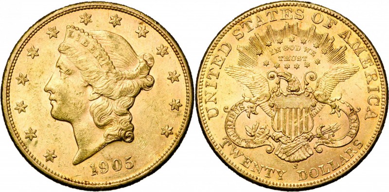ETATS-UNIS, AV 20 dollars, 1905S. Fr. 178.
Très Beau
