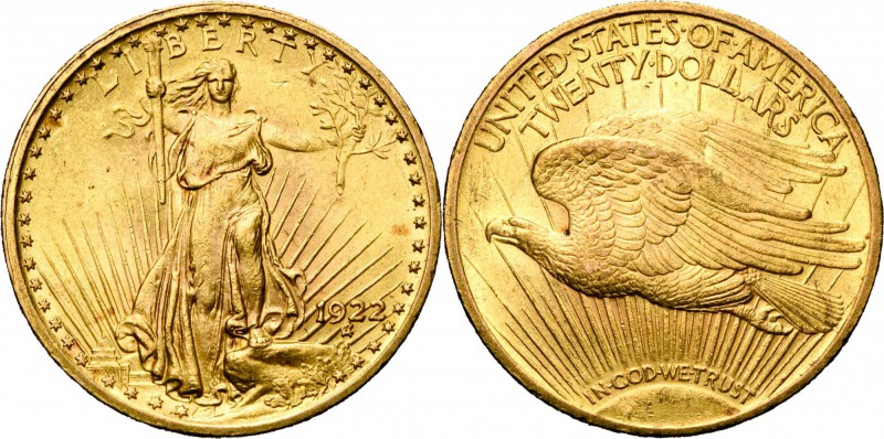 ETATS-UNIS, AV 20 dollars, 1922. Fr. 185.
Très Beau à Superbe