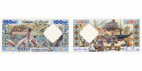 ALGERIA, 100 nouveaux francs, 2.6.1961. Pick 121b. Flattened.
Extremely Fine