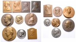 BELGIQUE, lot de 17 médailles, dont: 1891, Michaux, Jean-Servais Stas; 1902, Dubois, Eugène Rombaut; 1918 (1934), Lagae, Jules Buyssens; 1929, Bonneta...