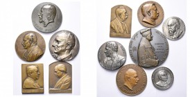 BELGIQUE, lot de 12 médailles, dont: 1923, Mauquoy, Ernest Pasquier; 1925, Lagae, Emile Gallemaerts; 1927, Romeaux, Dr Rouffart; 1932, Jorissen, Prof....