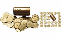 GRANDE-BRETAGNE, boîtier contenant 24 petites médailles en laiton (16 mm) célébrant les victoires remportées par Wellington sur l''armée française de ...