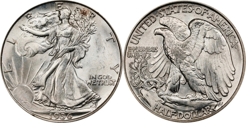 1936-D Walking Liberty Half Dollar. MS-65 (PCGS). OGH Generation 2.2.
PCGS# 659...