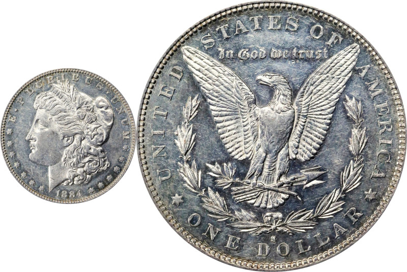 1884-S Morgan Silver Dollar. EF-45 (PCGS). OGH Generation 2.0 Doily.
PCGS# 7156...