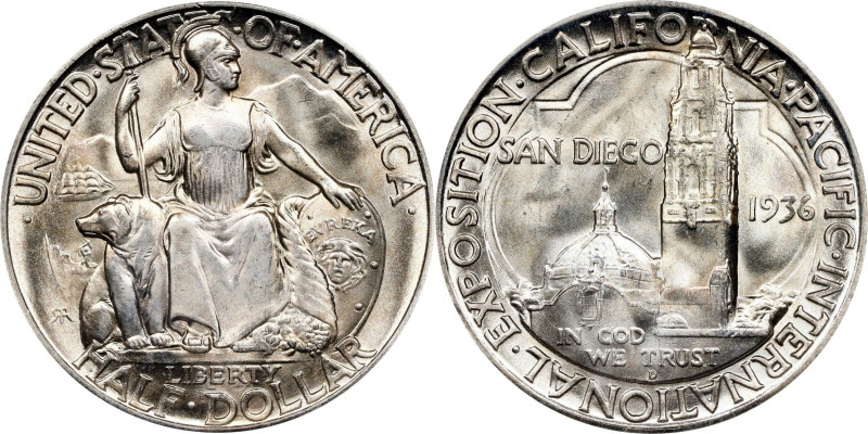 1936-D San Diego, California Pacific International Exposition. MS-65 (PCGS). OGH...