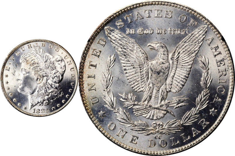 1883-CC GSA Morgan Silver Dollar. MS-65 (NGC).
The original box is included, bu...