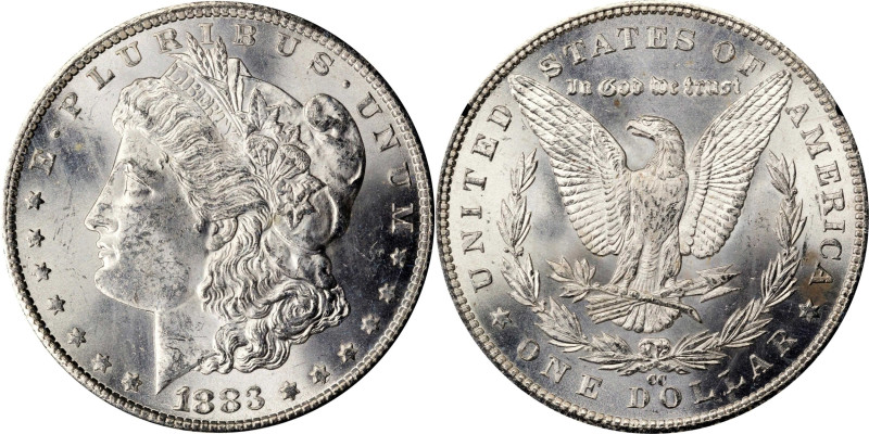 1883-CC GSA Morgan Silver Dollar. Mint State (Uncertified).
The original shippi...