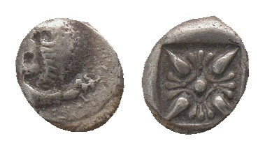 Ionia, Miletos. late 6th-5th centuries BC. Obol or Hemihekte. AR
Weight: 1.18 g...