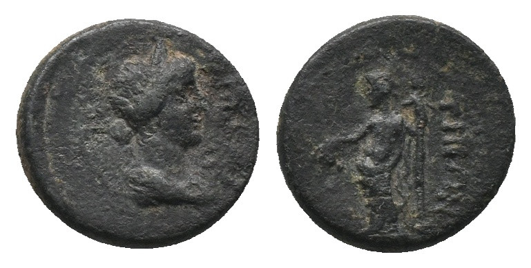 Greek Coin. AE
Weight: 3.17 g
Diameter: 15.30 mm