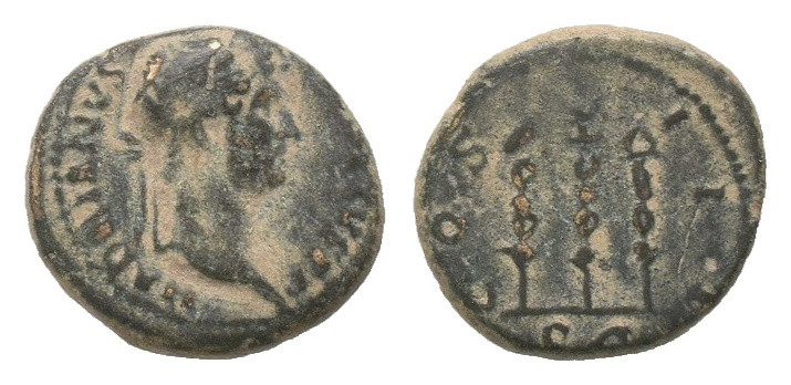 Hadrian. AD 117-138. Rome. Semis. AE
Weight: 3.66 g
Diameter: 16.89 mm