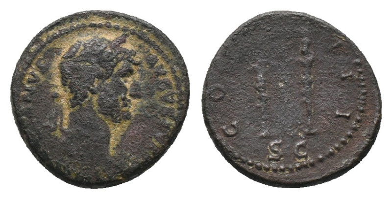 Hadrian. AD 117-138. Rome. Semis. AE
Weight: 3.58 g
Diameter: 18.02 mm