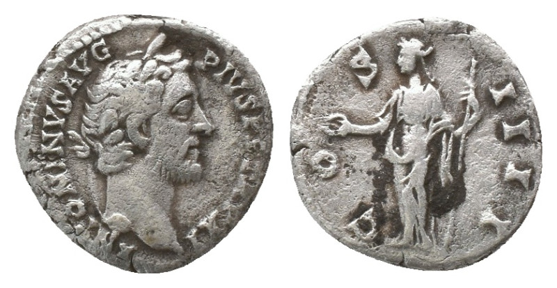 Antoninus Pius. AD 118-161. Rome. Denarius. AR
Weight: 2.69 g
Diameter: 17.63 ...