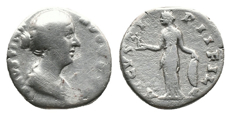 Diva Faustina I, AD 140-141, Denarius. AR Weight: 3.08 g
Diameter: 16.55 mm