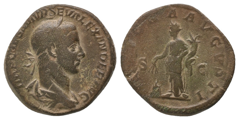 Severus Alexander. AD 222-235. Rome. Sestertius. AE.
Weight: 19.59 g
Diameter:...