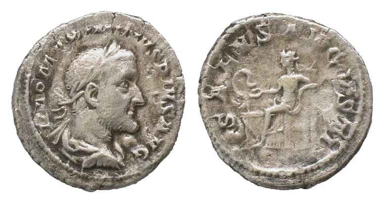 Maximinus I. AD 235-238. Rome. Denarius. AR. Weight: 2.50 g
Diameter: 19.04 mm