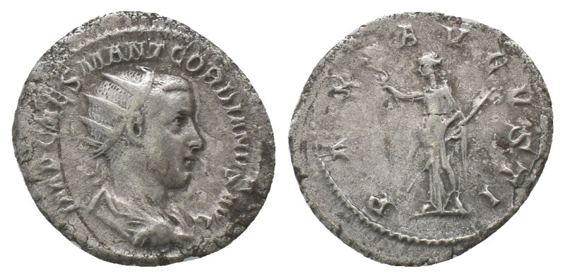 Gordianus III. AD 238-244. Rome. Antoninianus AR. Weight: 3.42 g
Diameter: 22.0...