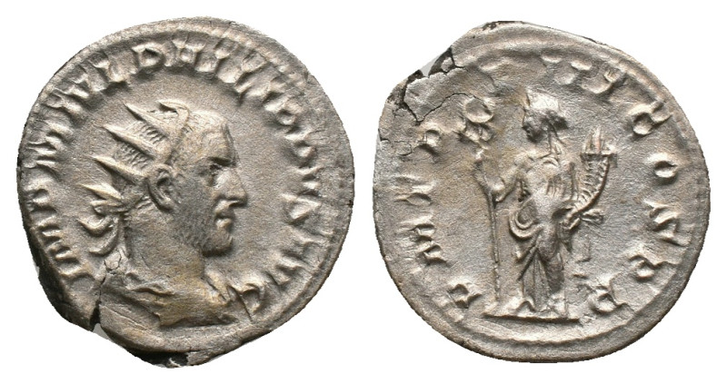 Philip I. AD 244-249. Rome. Antoninianus AR. Weight: 3.48 g
Diameter: 22.53 mm