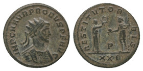 Probus AD 276-282. Antoninianus. AE. Weight: 3.64 g
Diameter: 21.12 mm