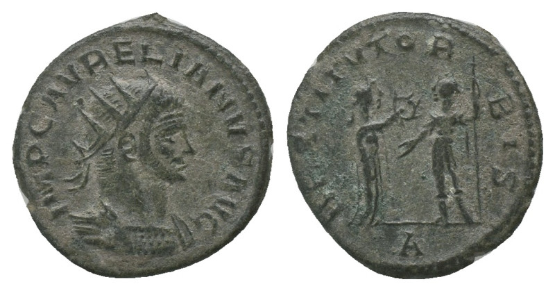 Aurelian AD 270-275. Antoninianus. AE Weight: 4.07 g
Diameter: 21.88 mm