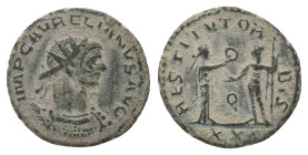 Aurelian AD 270-275. Antoninianus. AE Weight: 4.17 g
Diameter: 21.28 mm