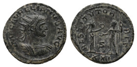 Aurelian AD 270-275. Antoninianus. AE Weight: 4.98 g
Diameter: 22.18 mm