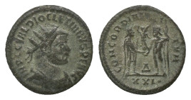 Diocletian AD 284-305. Antoninianus. AE Weight: 3.65 g
Diameter: 21.45 mm
