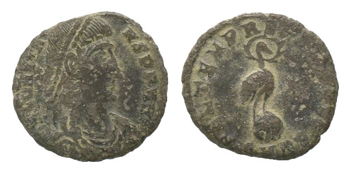 Constantinus II. AD. 351-354. Follis AE.
Weight: 1.76 g
Diameter: 16.96 mm