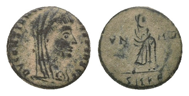 Divus Constantine I AD 337. Follis. AE.
Weight: 2.08 g
Diameter: 14.21 mm