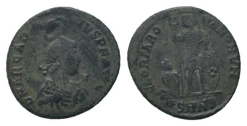 Arcadius AD 383-408. Follis. AE. Weight: 5.12 g
Diameter: 21.89 mm