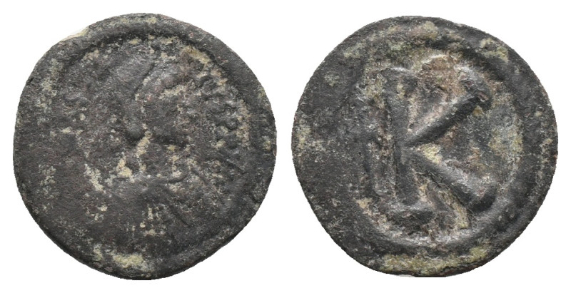 Justinian I, 527-565. Half follis, Constantinople. AE. Weight: 3.55 g
Diameter:...