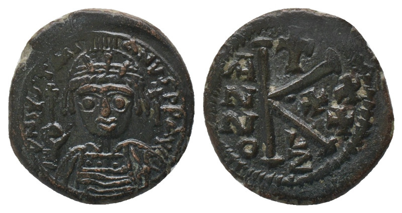 Justinian I AD 527-565. Cyzicus. 20 Nummi. AE.
Weight: 8.67 g
Diameter: 24.93 ...