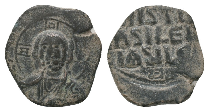 Basil II and Constantine VIII. AD 976-1028. Constantinople. Anonymous Follis. AE...