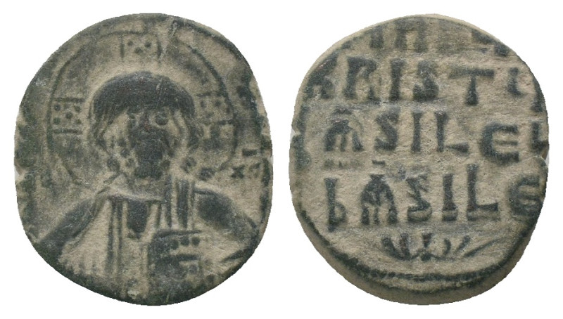 Basil II and Constantine VIII. AD 976-1028. Constantinople. Anonymous Follis. AE...