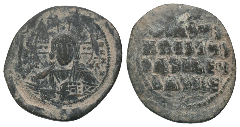 Basil II and Constantine VIII. AD 976-1028. Constantinople. Anonymous Follis. AE...