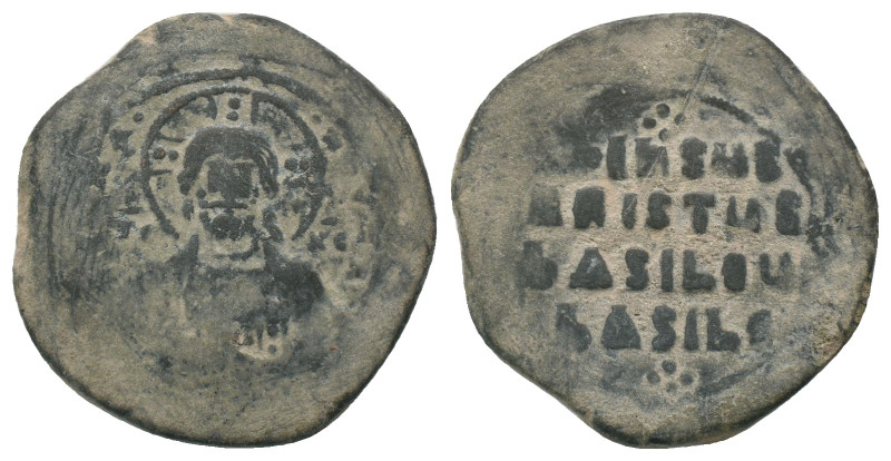 Basil II and Constantine VIII. AD 976-1028. Constantinople. Anonymous Follis. AE...